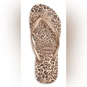 Havaianas Women's Sandals - Leopard Print Tan women 9/10